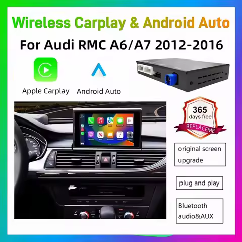 ANYFAR Wireless Carplay Android Auto Interface Retrofit Kits For Audi A6 C7 A7 2012-2016 RMC System 