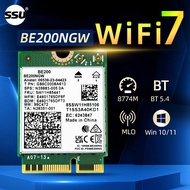 อะแดปเตอร์ไร้สาย WiFi7 BE200NGW ความเร็ว 8774Mbps BT5.4 สำหรับแล็ปท็อป รองรับ M.2 Key-E ใช้งานร่วมกั