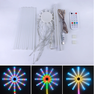 【24 Hour Delivery】USB Bluetooth Christmas Fireworks Light RGB LED String Lights Waterproof LED Garla