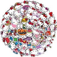50 hello kitty cute cat graffiti stickers suitcase laptop skateboard guitar decoration stickers