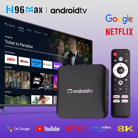 Smart TV Box TV98 ATV W2 Ultra HD 4K 8K Android 14 S905W2 8GB 2GB Dual Wifi BT5.0 2.4G 5G Media Play