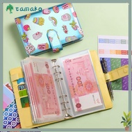 TAMAKO Save Money Budget Binder, Save Money Waterproof 100 Envelopes Money Saving Challeng,  PU Reus