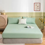 Luxury 100 Bamboo Fiber Fitted Bedsheet Silk Cooling Feel Bed sheet Super Soft Silky Smooth Cover Si