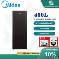 Midea 2 Door Refrigerators 400L Fridge Peti Ais