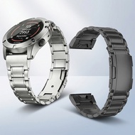 22mm 26mm Premium Titanium Band Light Metal Bracelet QuickFit Strap for Garmin Approach S70 47mm S62