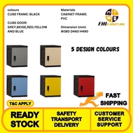 EHL FURNITURE - Optimus cube with lock with Black colour body