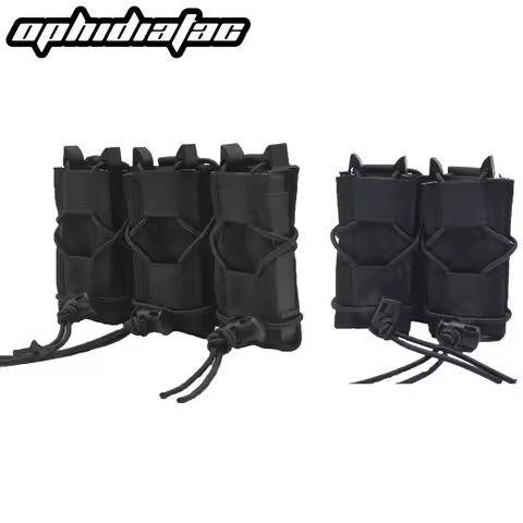 Molle Pistol Mag Pouch Double/Triple Stack Magazine for 9mm/.40 Calibers 45acp S&W M&P, Sig 226/229,