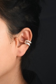 925銀肌理感耳掛 無耳洞無痛耳夾 純銀耳骨夾