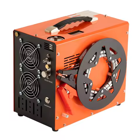 SucceBuy PCP Air Compressor, 4500PSI/30Mpa Portable PCP Airgun Compressor with Built-in Power Conver