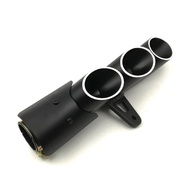 Motorcycle Exhaust 36-51mm Z900 ZX6R R6 CBR500R GSXR1000R Double Hole Exhaust Pipe Universal Modifie