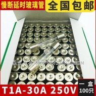 Slow Broken Glass Fuse Tube 5x20mm 6 * 30 250V T8A T10A 3.15/6.3/2/4/15A