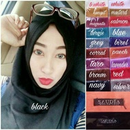 SAUDIA Exclusive Square Hijab POLOS Rawis Hijab/ Square Hijab/