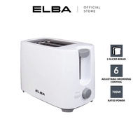 ELBA Toaster ET-G2770(WH) - 2-slice, White (700W)