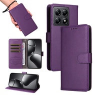 Cho Xiaomi Mi 14T 14T Pro / Xiaomi Mi 15 15 Pro vỏ điện thoại Từ Ví da nắp gập có khe cắm thẻ Bìa