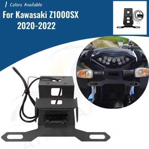 for Kawasaki Z1000SX 2020 2021 2022 Z1000 SX License Plate Holder Motorcycle Rear Tail Tidy Fender E