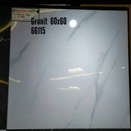 Granit Lantai 60x60 Sun Power 6115 putih corak abu murah