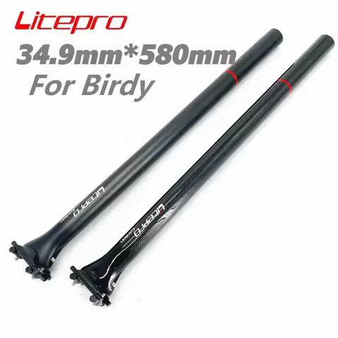 Litepro A65 Carbon Fiber Ultralight Seatpost For Birdy Folding Bike Seat Post Bicycle Parts Seat Tub