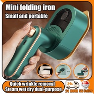 [SG inventory]Mini iron travel iron small iron Foldable Handheld Garment Steamer Travel Iron Small Iron Steam Iron Portable Wet and Dry Electric Steam Iron