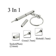 Cheaper 3-in-1 Accessory Tool: Flat head screwdriver / Phillips screwdriver / Star nut driver