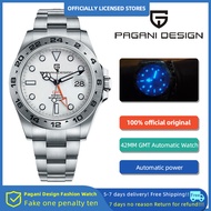 NEW Pagani Design Original 42mm Men's Automatic Watch GMT Stainless Steel 100M Water Resistant Mecha