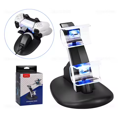 For PS5 Controller Dock Charger for PS5 Control Type-C Charging Stand Station Cradle for Playstation