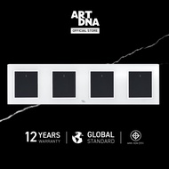 ART DNA ชุดสวิทซ์ LED 1 GANG 2 ทาง รุ่น A78 สีขาว design switch สวิตซ์ไฟโมเดิร์น สวิตซ์ไฟสวยๆ ปลั๊ก