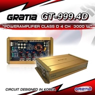 Power 4Ch Class D GRATIA Mid-Range Amplifier Model GT-999.4D