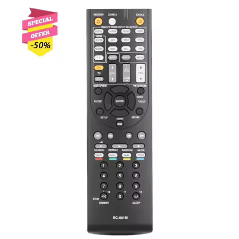 RC-801M Remote Control For Onkyo AV Receiver HT-RC360 TX-NR509 HT-R648 HT-R690 HT-R990 HT-S7400 HT-S