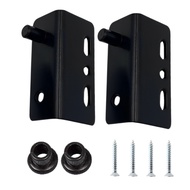 2pcs Heavy Duty Wardrobe Household Concealed Black Cabinet Iron Hardware Bookcase Wood Door With Bushing Drawer Furniture Pivot Hinge