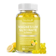 Mulittea Magnesium Glycinate Gummies Supports Muscle Recovery Boosts Energy Calm Support & Sleep Aid