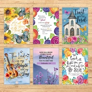 Floral Bible Verse Batch   A Laminated Wall Decor  Inspirational Poster Print  Kylos Corner