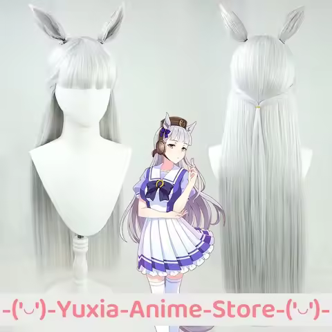 Uma Musume Pretty Derby Gold Ship Cosplay Wig Anime Roleplay Party Costume Prop Synthetic Hair Heat 