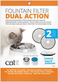 全新 Catit 噴泉飲水機 圓形過濾替換裝 加強版 2片 Fountain Filters Dual Action 2 Pack