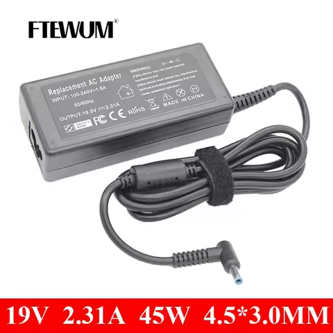 Charger 45W 19V 2.31A 4.5*3.0mm Laptop Adapter For Hp Stream X360 11 13 14 Series 740015-001 740015-