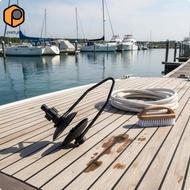 prettyia Boat Motor Flusher Single Tube Marine Engine Flusher Protection Outboard Motor Flush Ear