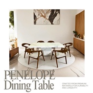Penelope - 6-seat Dining Table/FULL Marble Stone Dining Table