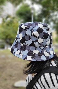 迷彩貓貓雙面漁夫帽