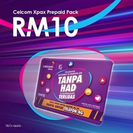 Celcom RM10 Xpax Prepaid Pack + RM35 Unlimited Monthly Internet