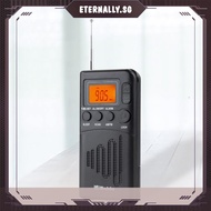 [eternally.sg] AM FM Stereo LCD Display Portable Radio Receiver AM FM Radio Small Digital Radio