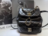 「尖沙咀門市即取」Chanel 24p Duma Backpack Small Size FULL SET