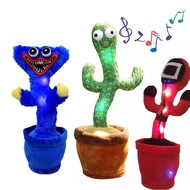 Huggy Wuggy Plush Toy Cactus Dance and Talking Recording Toy 120 Songs Poppy Playtime Game Original Dancing Speak Song Tik Tok Fun Toys