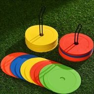 🔥soccer season Soccer Agility Training Equipment Field Marker Flat Logo Disc Mat Round Hole Logo Dis