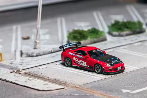 IG x Tarmac Work 1:64 Supra (JZA80) RZ Red Diecast Collector's Vehicle Model Car
