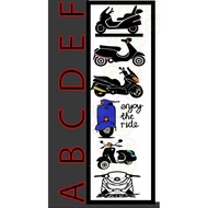 STICKER SKUTER STICKER CUTTING SCOOTER STICKER| | BARU| STICKER MOTO| VESPA| NMAX|KYMCO| YAMAHA|HOND