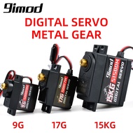 9imod Servo Digital Servo Motor High Speed Steering Servo 9g 17g 15kg Metal Gear Servo for 1:10 1:12