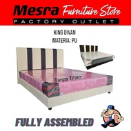 PU King Divan Bedframe / Katil Divan King Saiz / Divan 6 feet width