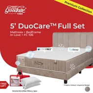 Goodnite Duocare In Love 5 Zone Pocket Spring Mattress (11") + Bedframe FC106