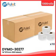 Compatible Dymo 30277 2-up File Folder Label Sticker 14 X 87 mm  1000 rolls