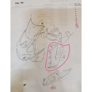 Suzuki FXR150 Cowling, Side NOS 94431M05F00  94441M05F00 * Original *