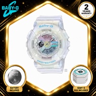 【2-year warranty】original 100% Casio Baby G BA-110  jam tangan perempuan Transparent Resin strap Jap